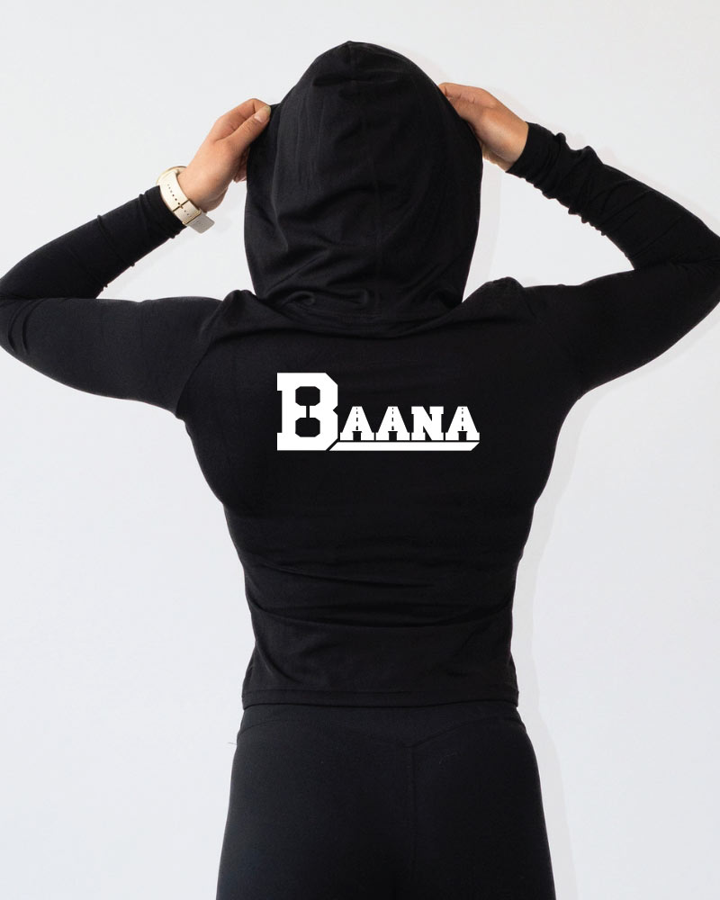 Naisten premium light hoodie Baana Gym, black