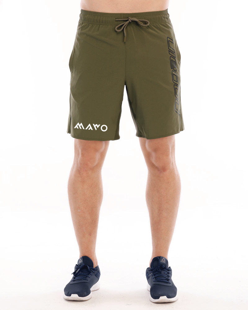 Miesten treenishortsit Voimakellari, army green