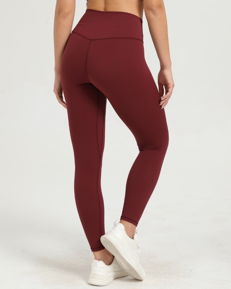 Naisten NoPain Sculpt High Waist treenitrikoot – dark red