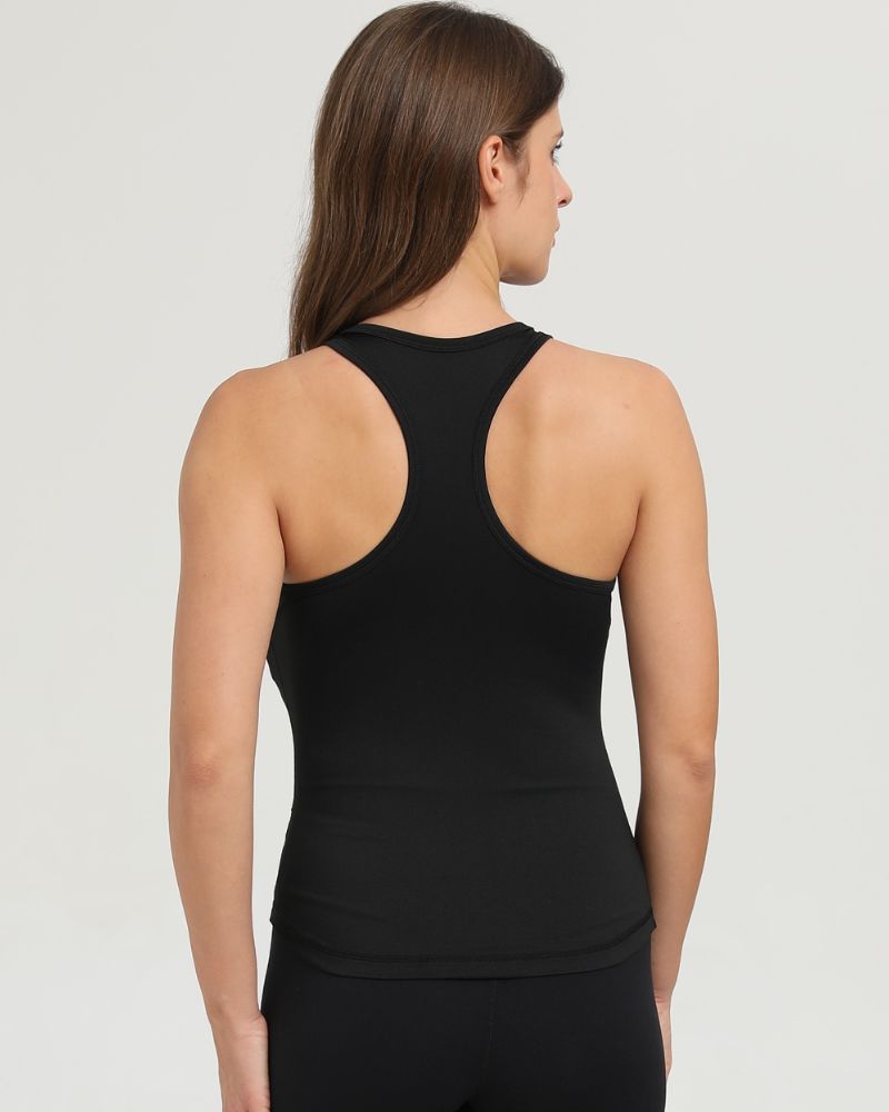 Naisten muscle tank top, black