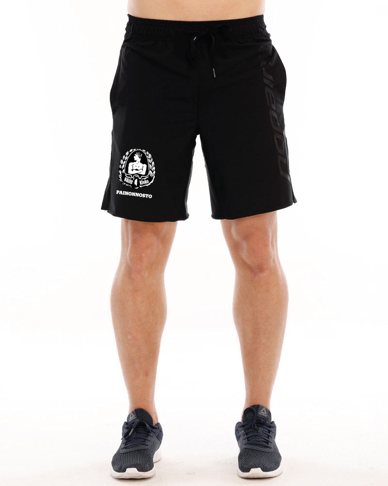 Miesten treenishortsit Riihimäen Kisko, full black