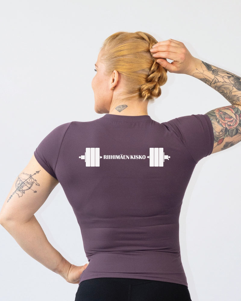 Naisten training tee Riihimäen Kisko, purple