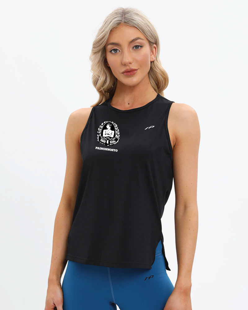 Naisten premium muscle tank top Riihimäen Kisko, black
