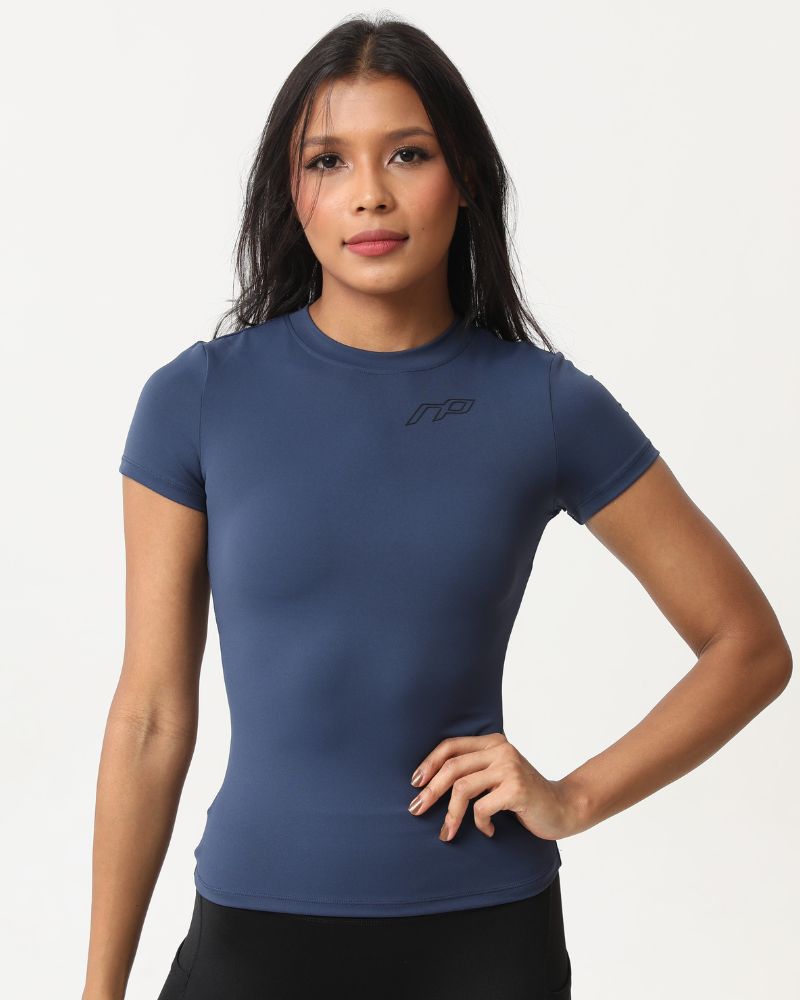 Naisten training tee, dark blue