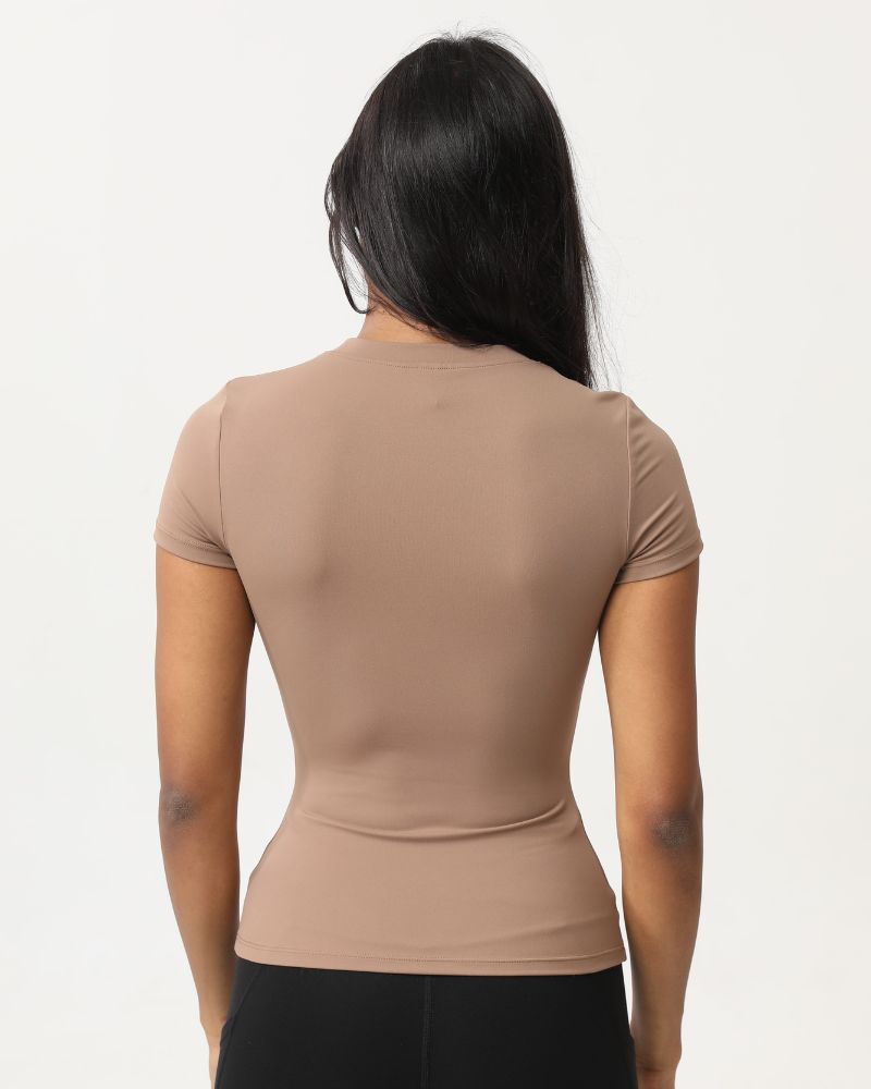 Naisten training tee, latte