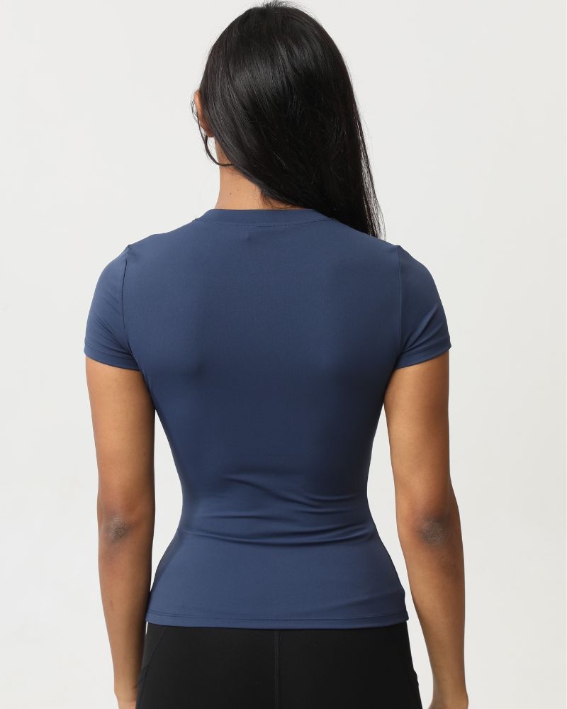 Naisten training tee, dark blue