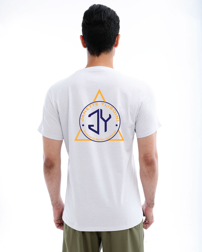 Miesten casual tee Janette Ylisoini, granite