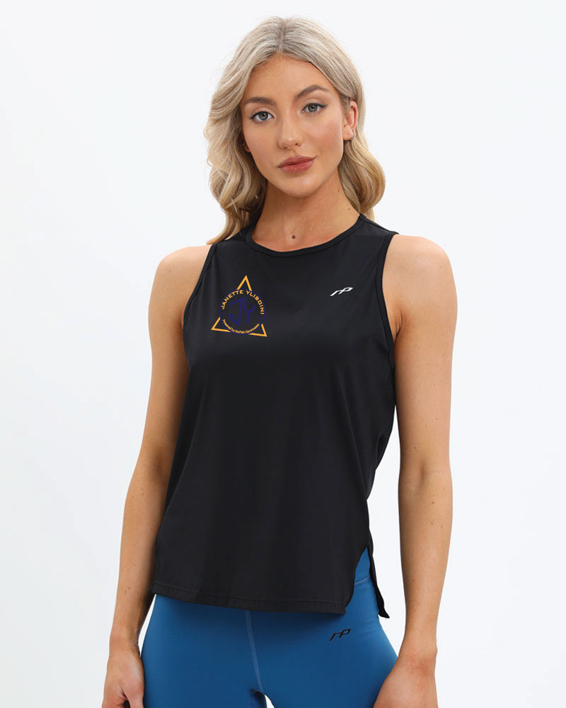 Naisten premium muscle tank top Janette Ylisoini, black